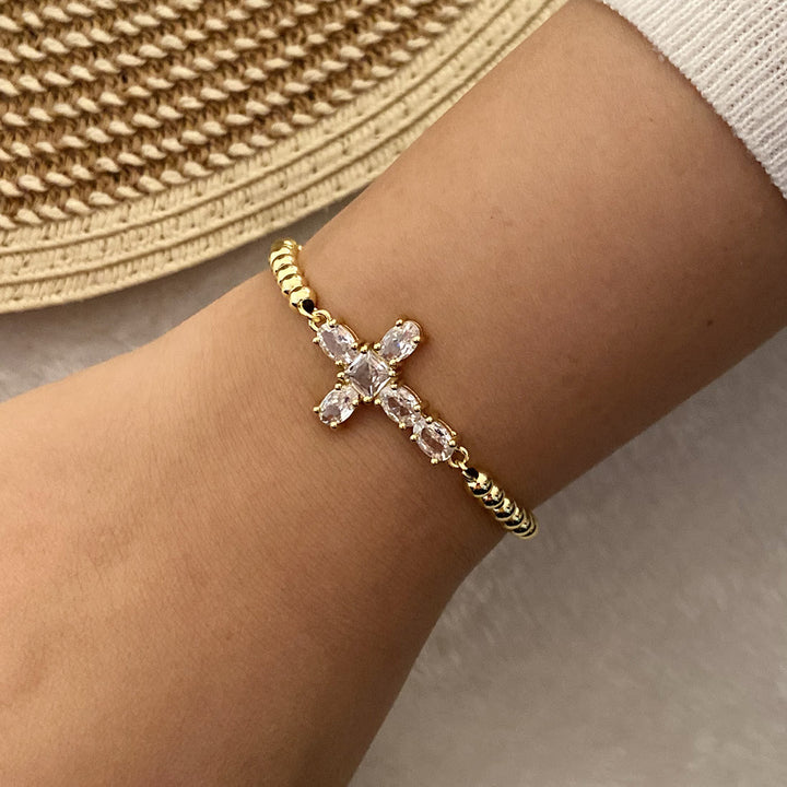 Christianartworkshop Multi‑Style Cross Charm Pull‑Cord Bracelet: Emblem of Abiding Spiritual Grace - C - image 3