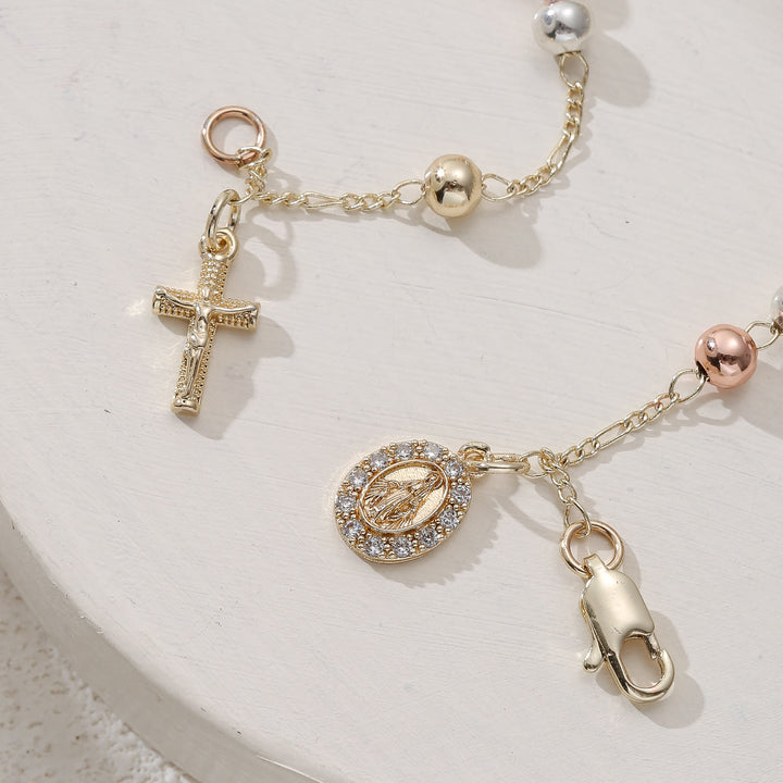 Christianartworkshop rucifix Bracelet with Our Lady & St. Benedict Medal: Emblem of Divine Solace - image 4