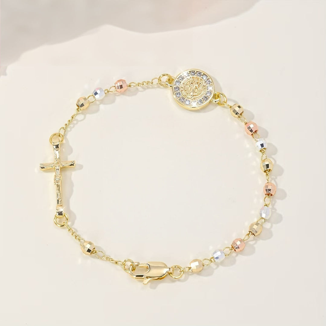 Christianartworkshop rucifix Bracelet with Our Lady & St. Benedict Medal: Emblem of Divine Solace - St. Benedict&Crucifix A - image 5