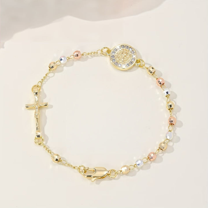 Christianartworkshop rucifix Bracelet with Our Lady & St. Benedict Medal: Emblem of Divine Solace - St. Benedict&Crucifix A - image 5