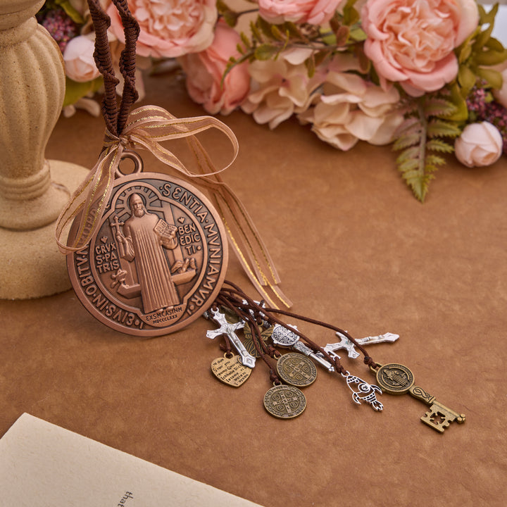 FREE Today: Vintage Tone St. Benedict Car Pendant: Token of Sincere Piety - image 4