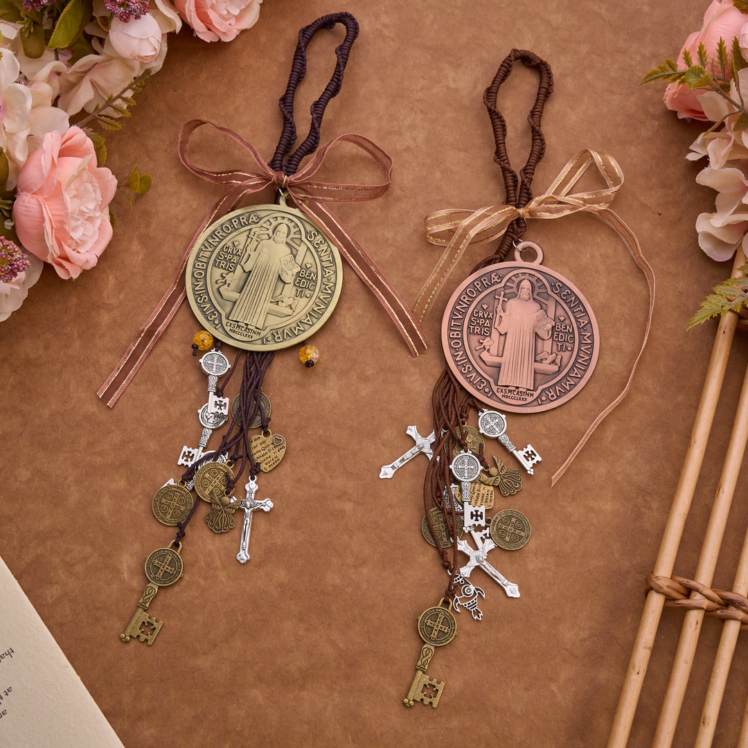FREE Today: Vintage Tone St. Benedict Car Pendant: Token of Sincere Piety - image 1