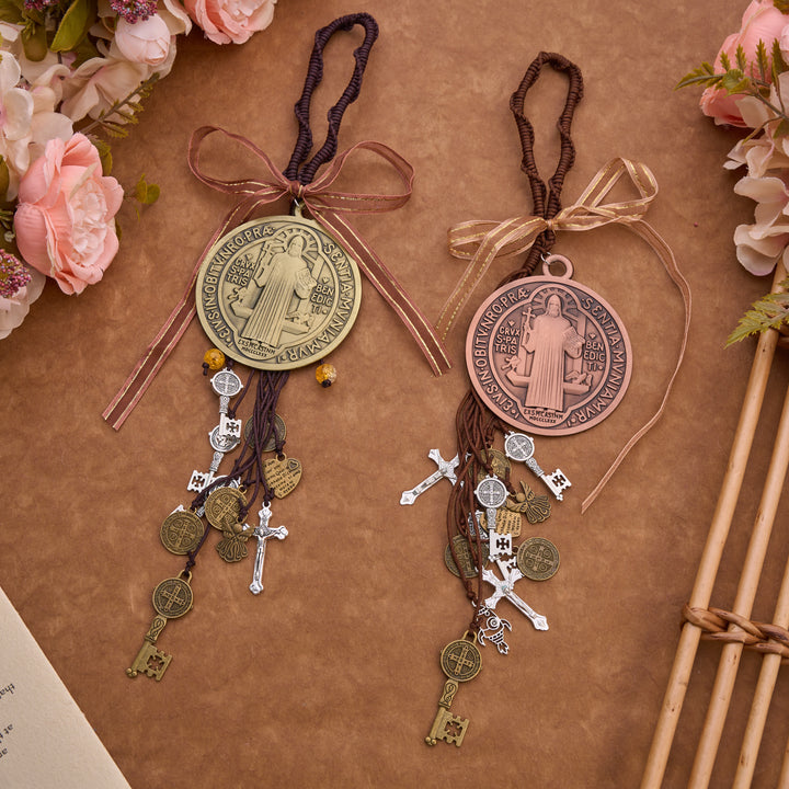 FREE Today: Vintage Tone St. Benedict Car Pendant: Token of Sincere Piety - image 1