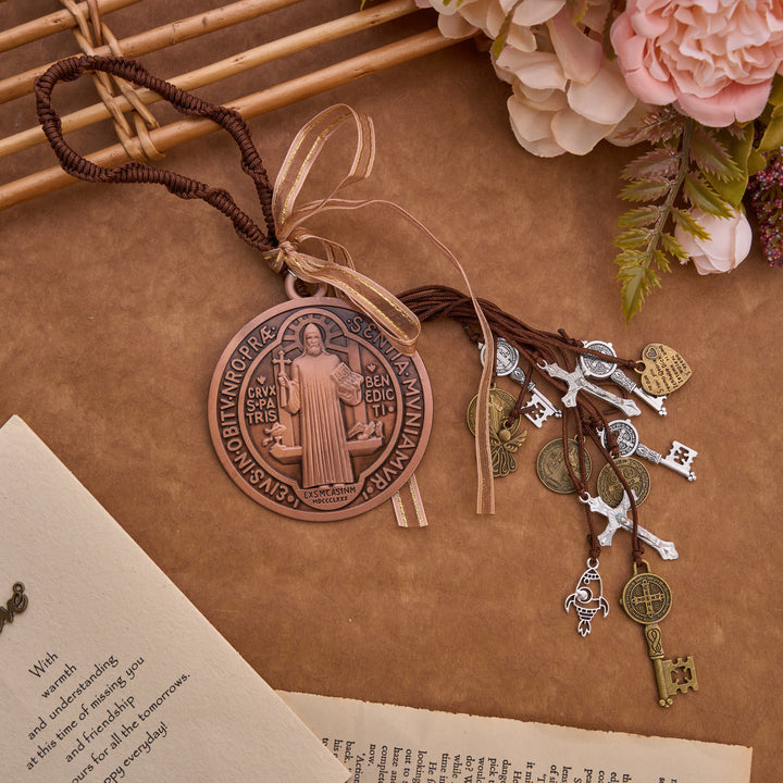 FREE Today: Vintage Tone St. Benedict Car Pendant: Token of Sincere Piety - image 3