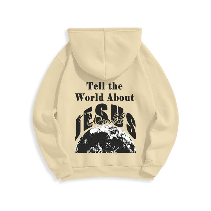 Christianartworkshop Tell The World About Jesus Fleece Lined Pullover Hoodie - image 16