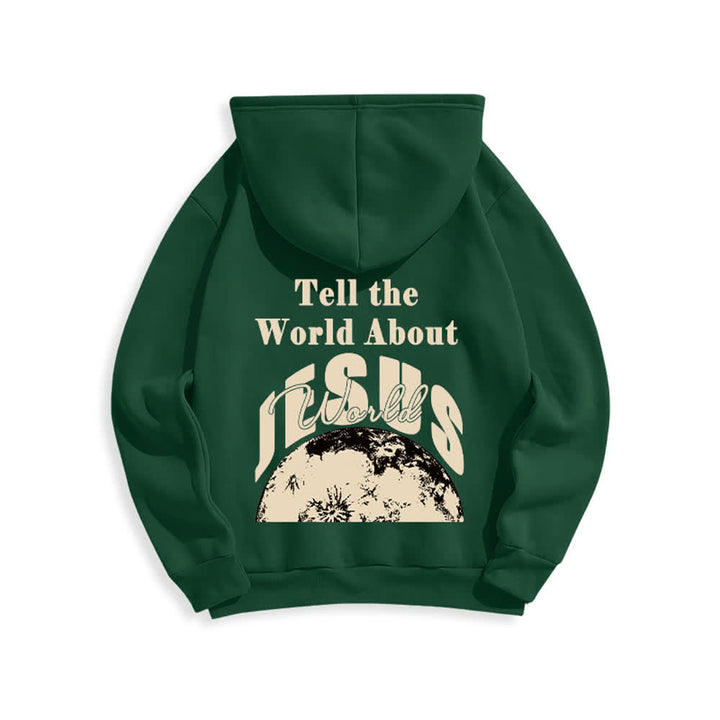 Christianartworkshop Tell The World About Jesus Fleece Lined Pullover Hoodie - image 13