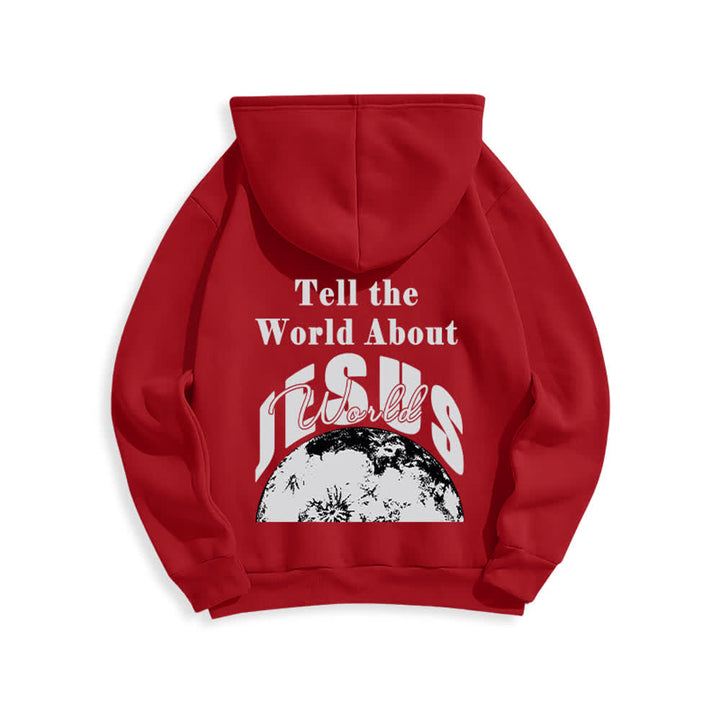 Christianartworkshop Tell The World About Jesus Fleece Lined Pullover Hoodie - image 19