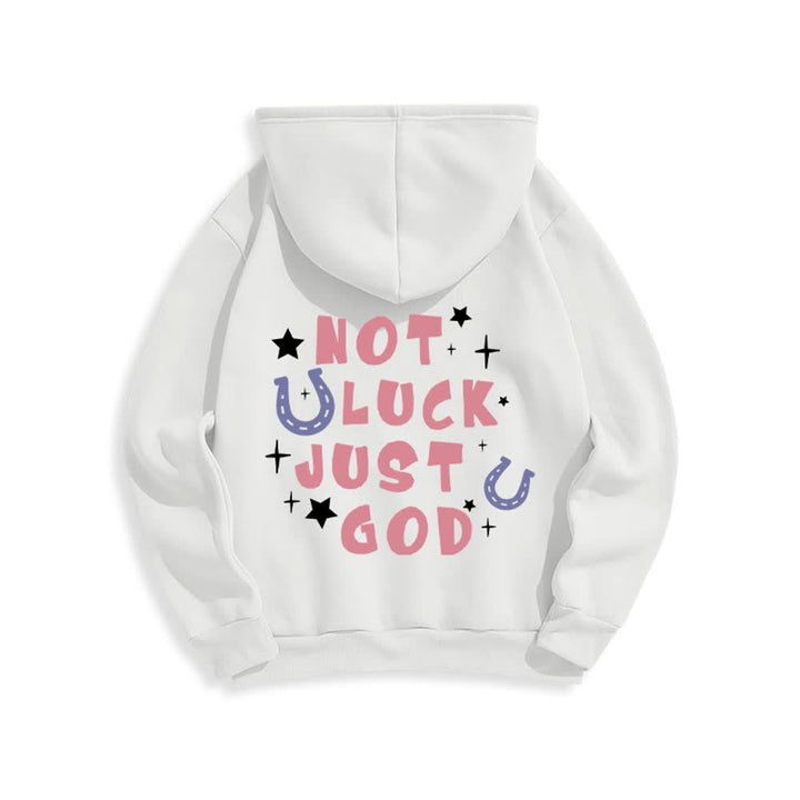 Christianartworkshop Not Luck Just God Fleece Lined Graphic Hoodie - image 4