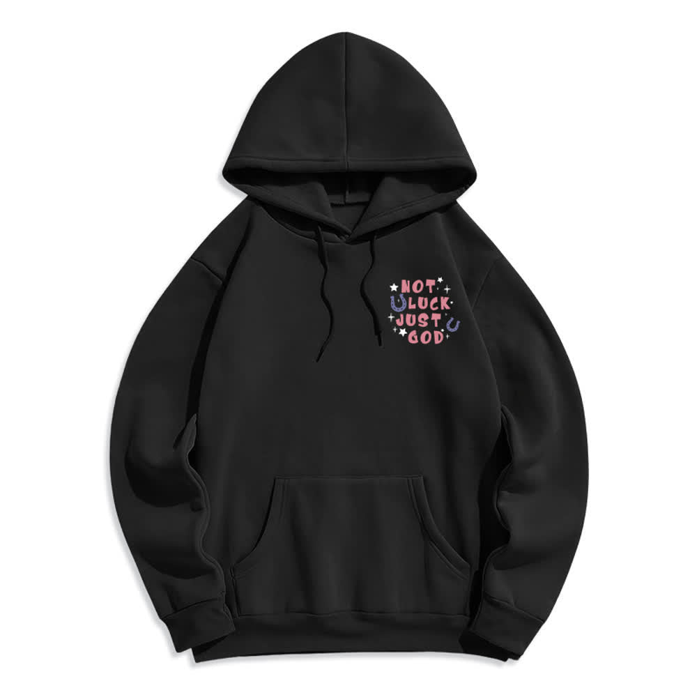 Christianartworkshop Not Luck Just God Fleece Lined Graphic Hoodie - image 8