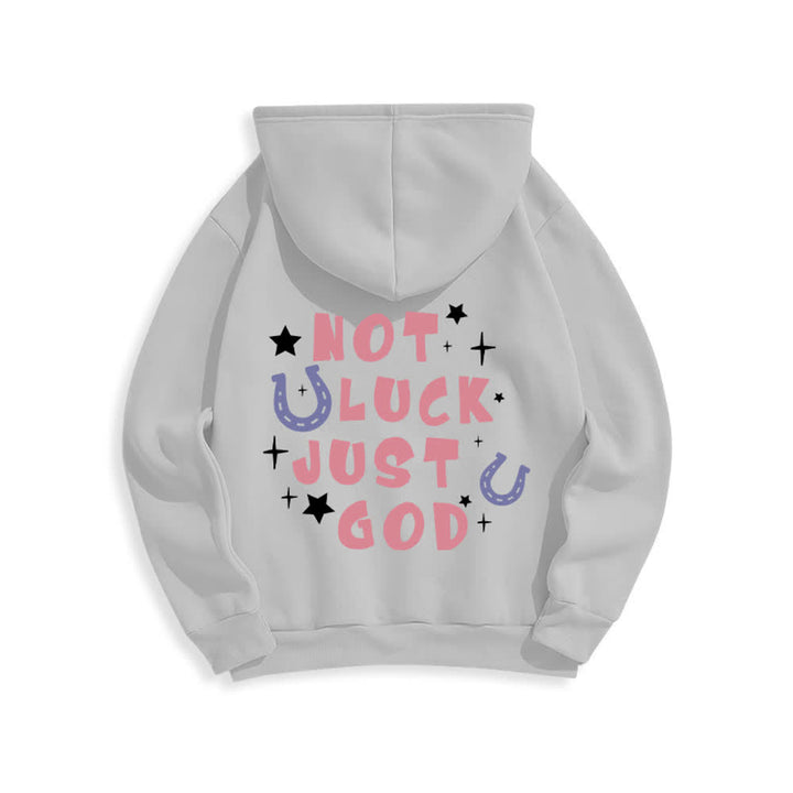 Christianartworkshop Not Luck Just God Fleece Lined Graphic Hoodie - image 10