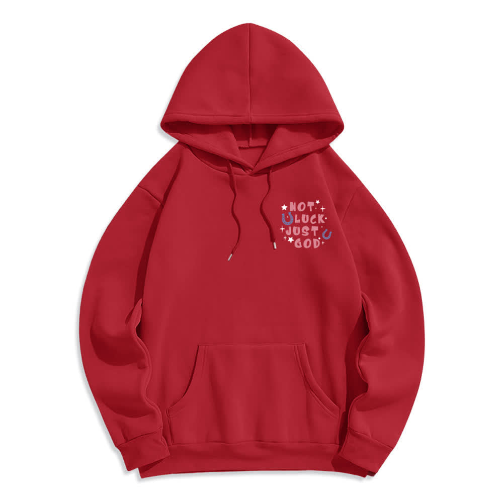 Christianartworkshop Not Luck Just God Fleece Lined Graphic Hoodie - image 17