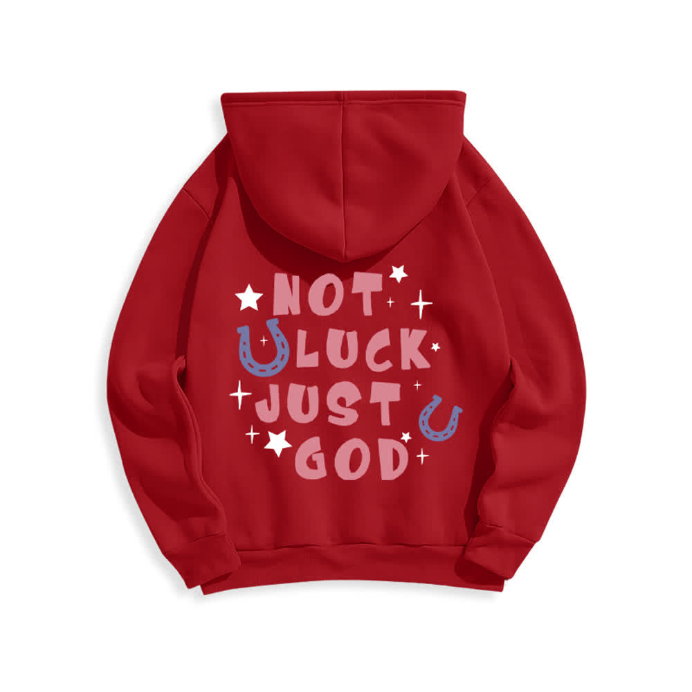Christianartworkshop Not Luck Just God Fleece Lined Graphic Hoodie - image 16