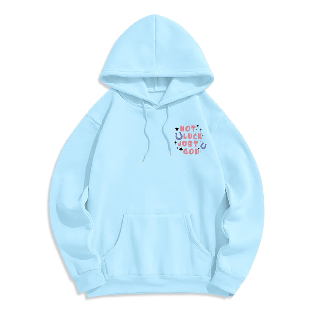 Christianartworkshop Not Luck Just God Fleece Lined Graphic Hoodie - image 2