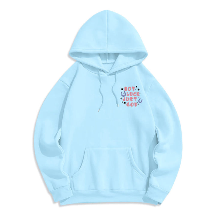 Christianartworkshop Not Luck Just God Fleece Lined Graphic Hoodie - image 2