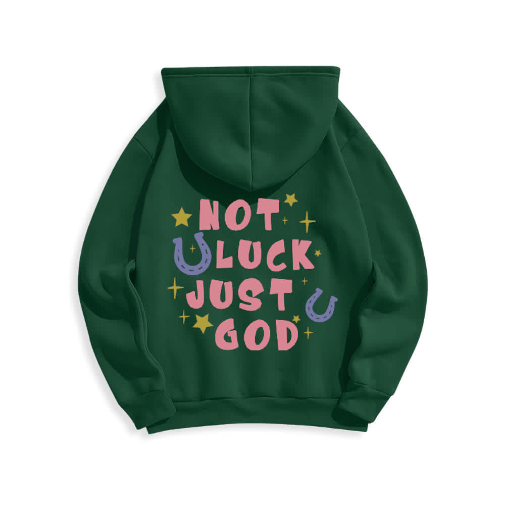 Christianartworkshop Not Luck Just God Fleece Lined Graphic Hoodie - image 14