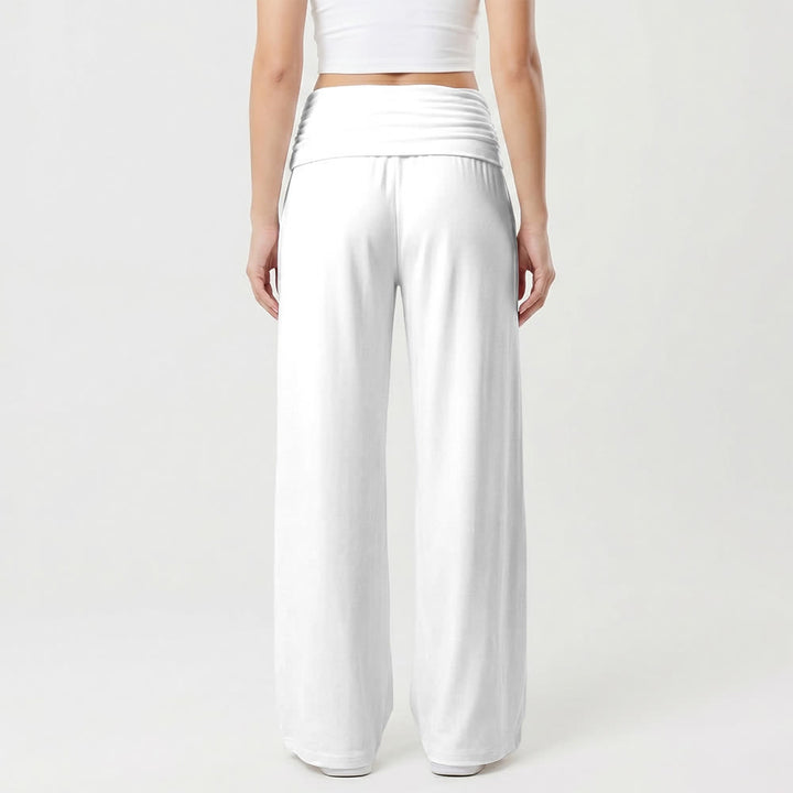Christianartworkshop Jesus Cross Foldover Waist Women's Wide Leg Pants - image 8