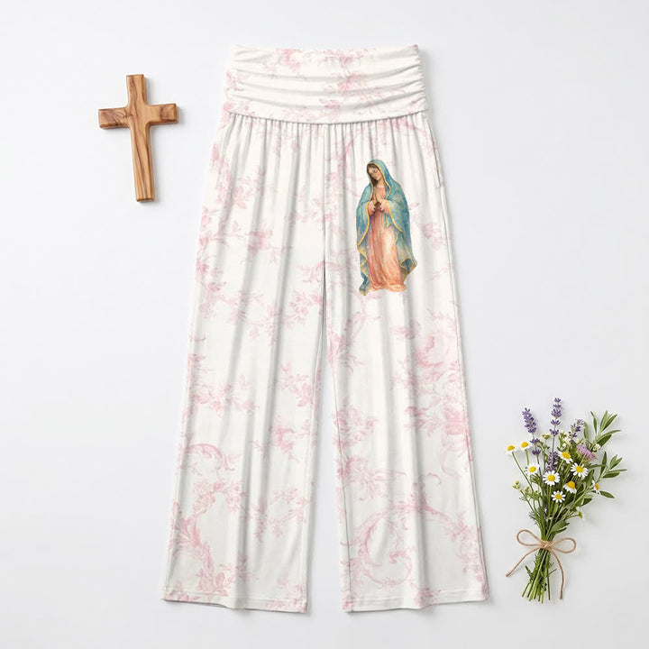 Christianartworkshop Marian Bloom Fold Over Lounge Wide Leg Pants - US22,UK/AU26,EU54 - image 0