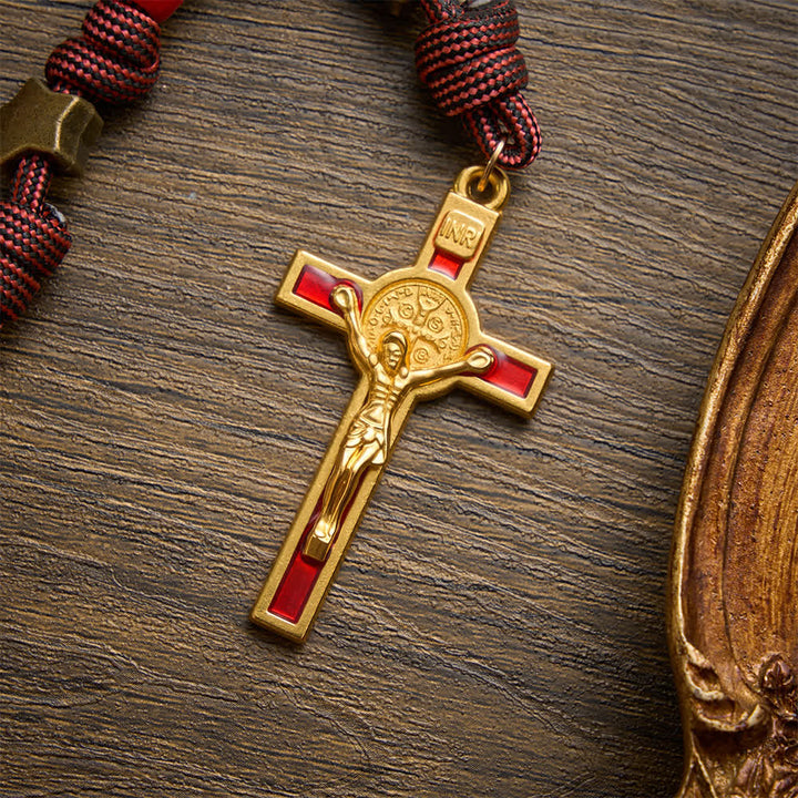 FREE Today: Christmas‑Toned Bead‑Cord Rosary With Holy Spirit Medallion: Emblem of Warm Heavenly Grace - image 8