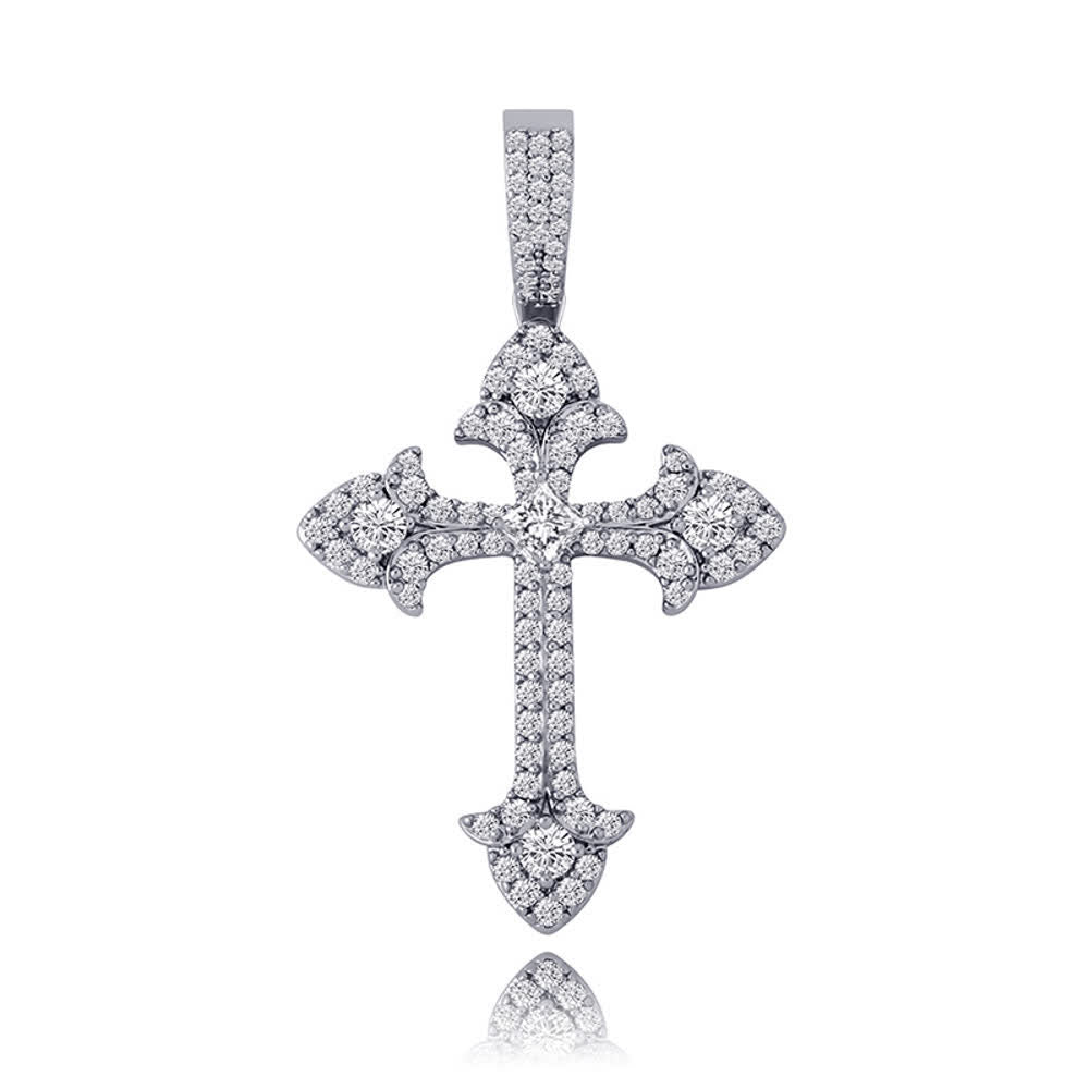 Christianartworkshop Sparkling Pavé‑Set Cross Pendant Necklace: Token Of Noble Divine Shelter - image 9