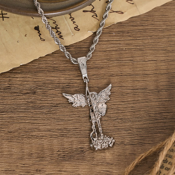 Christianartworkshop Ornate 3D‑Cast St. Michael Character Chain: Symbol Of Unwavering Heavenly Valor - image 6
