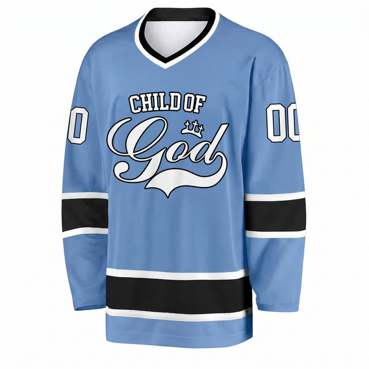 Christianartworkshop Child Of God Print Faith Statement Name & Number Customized Hockey Jersey - image 28