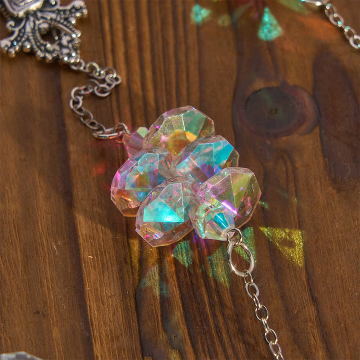 Christianartworkshop Multi‑Strand Crystal Hanging Ornament With Cross Token Of Serene Divine Comfort - image 3