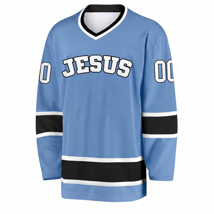 Christianartworkshop Bold JESUS Faith Statement Name & Number Customized Hockey Jersey - image 16