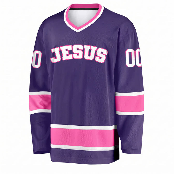 Christianartworkshop Bold JESUS Faith Statement Name & Number Customized Hockey Jersey - image 31
