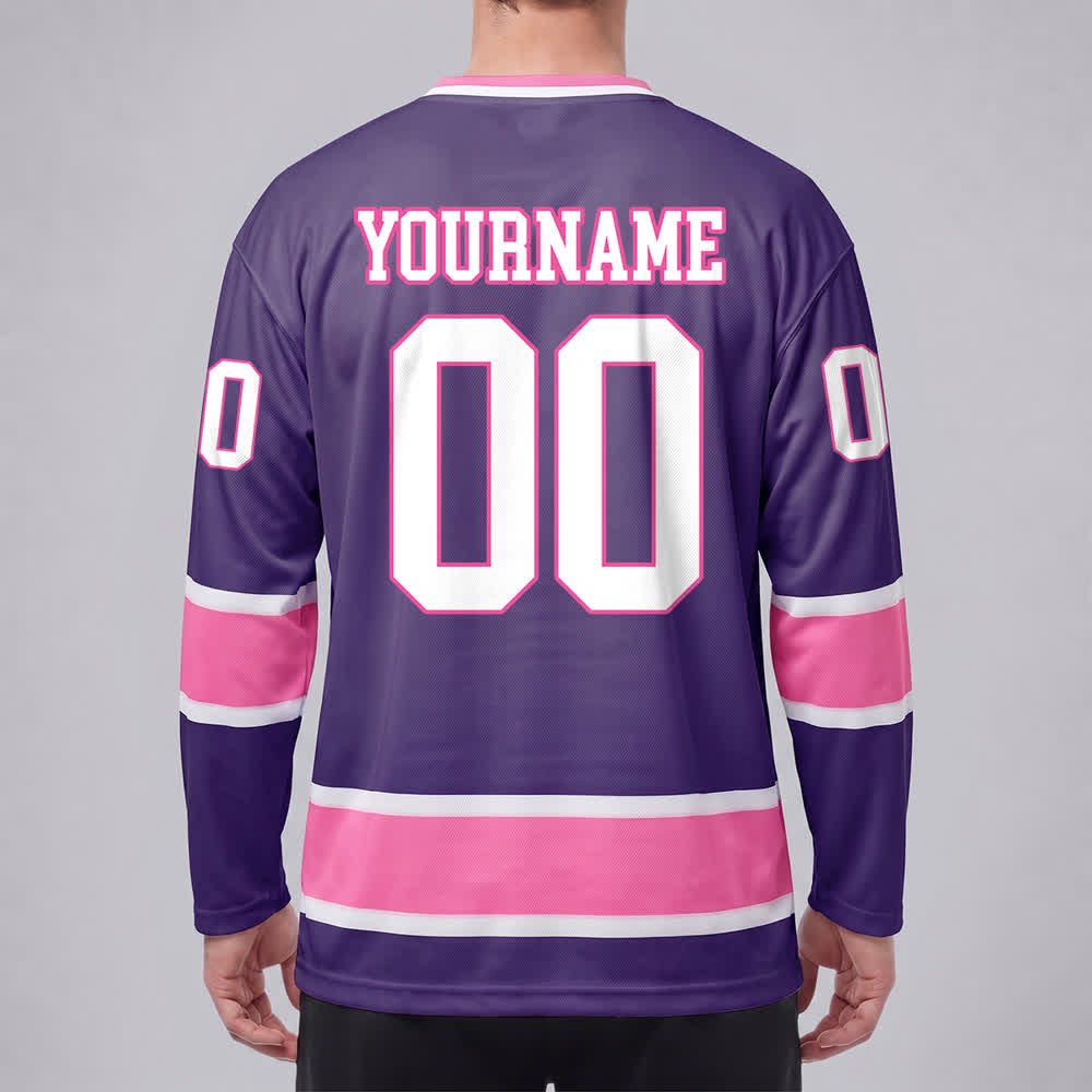 Christianartworkshop Team Jesus Faith Motif Name & Number Customized Hockey Jersey - image 34