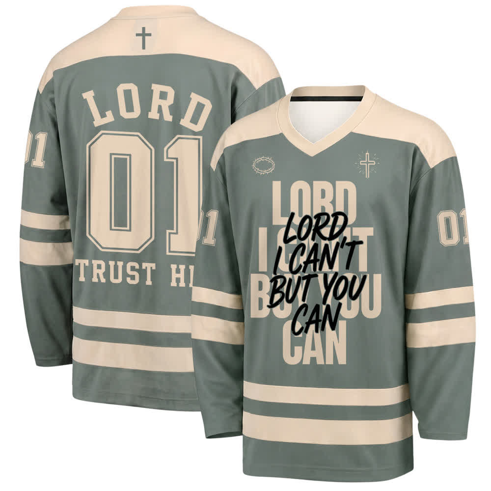 Christianartworkshop Lord I Can't But You Can Streetwear Hockey Jersey - 5XL - image 0