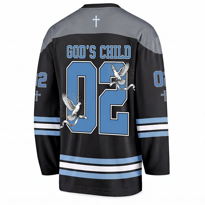 Christianartworkshop God's Child 02 Grace Dove Long Sleeve Hockey Jersey - image 2