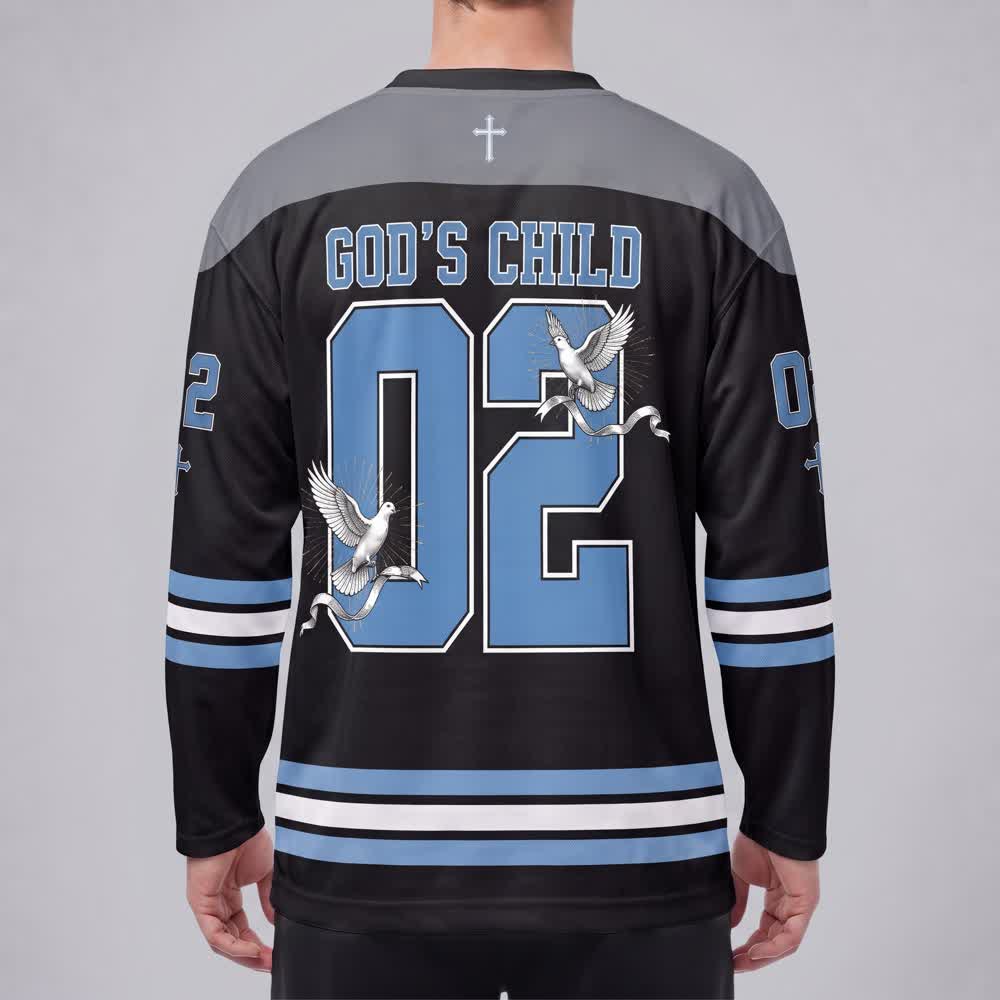 Christianartworkshop God's Child 02 Grace Dove Long Sleeve Hockey Jersey - image 4