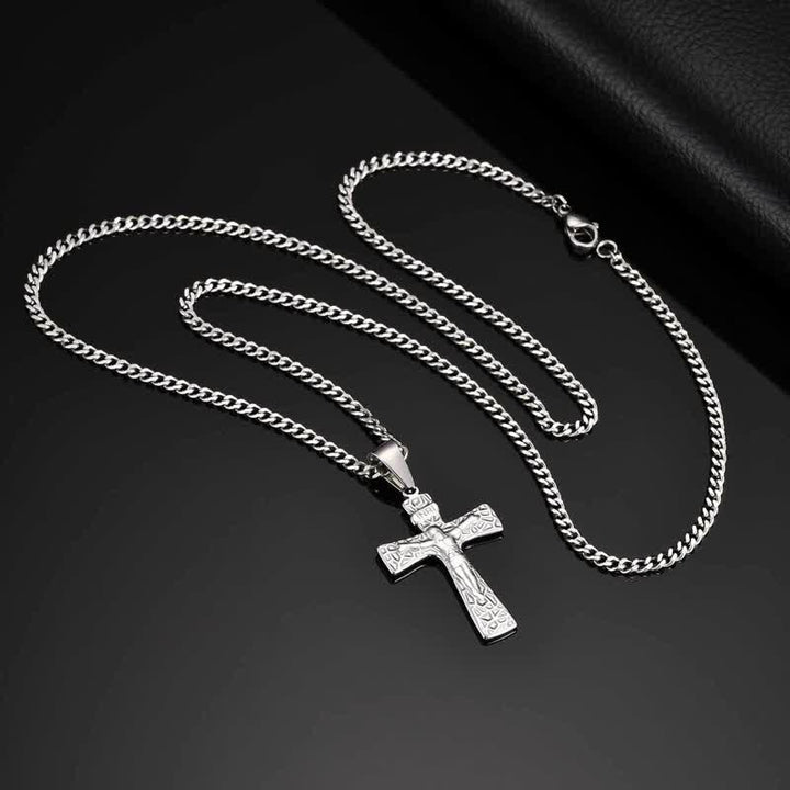 Christianartworkshop Layer‑Ready Cross Crucifix Pendant Necklace Keepsake Of Quiet Sacred Resolve - Crucifix - image 5