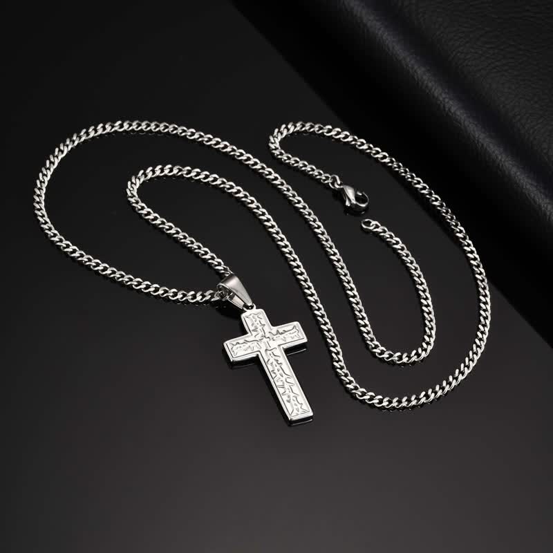 Christianartworkshop Layer‑Ready Cross Crucifix Pendant Necklace Keepsake Of Quiet Sacred Resolve - image 2