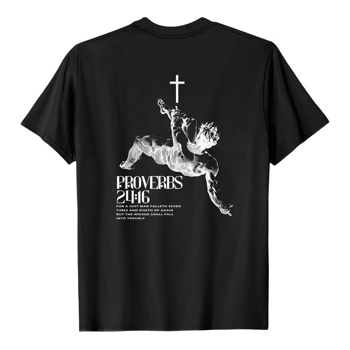 Christianartworkshop Proverbs 24:16' Christian T-Shirt - image 7