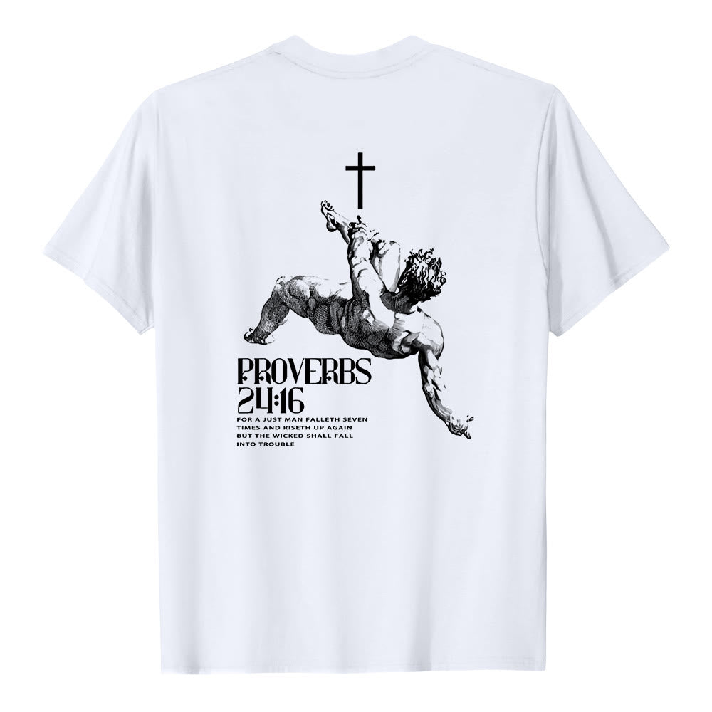 Christianartworkshop Proverbs 24:16' Christian T-Shirt - image 4