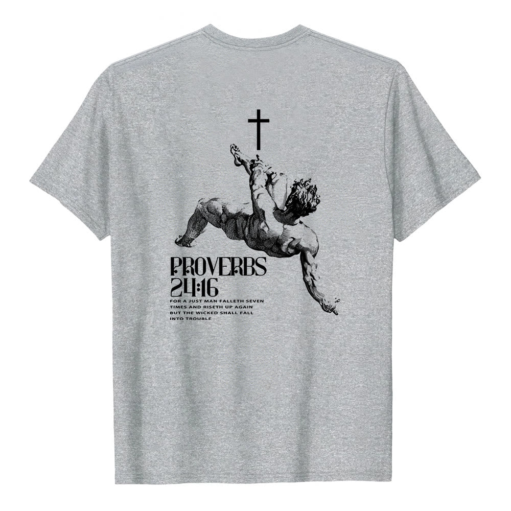 Christianartworkshop Proverbs 24:16' Christian T-Shirt - image 10