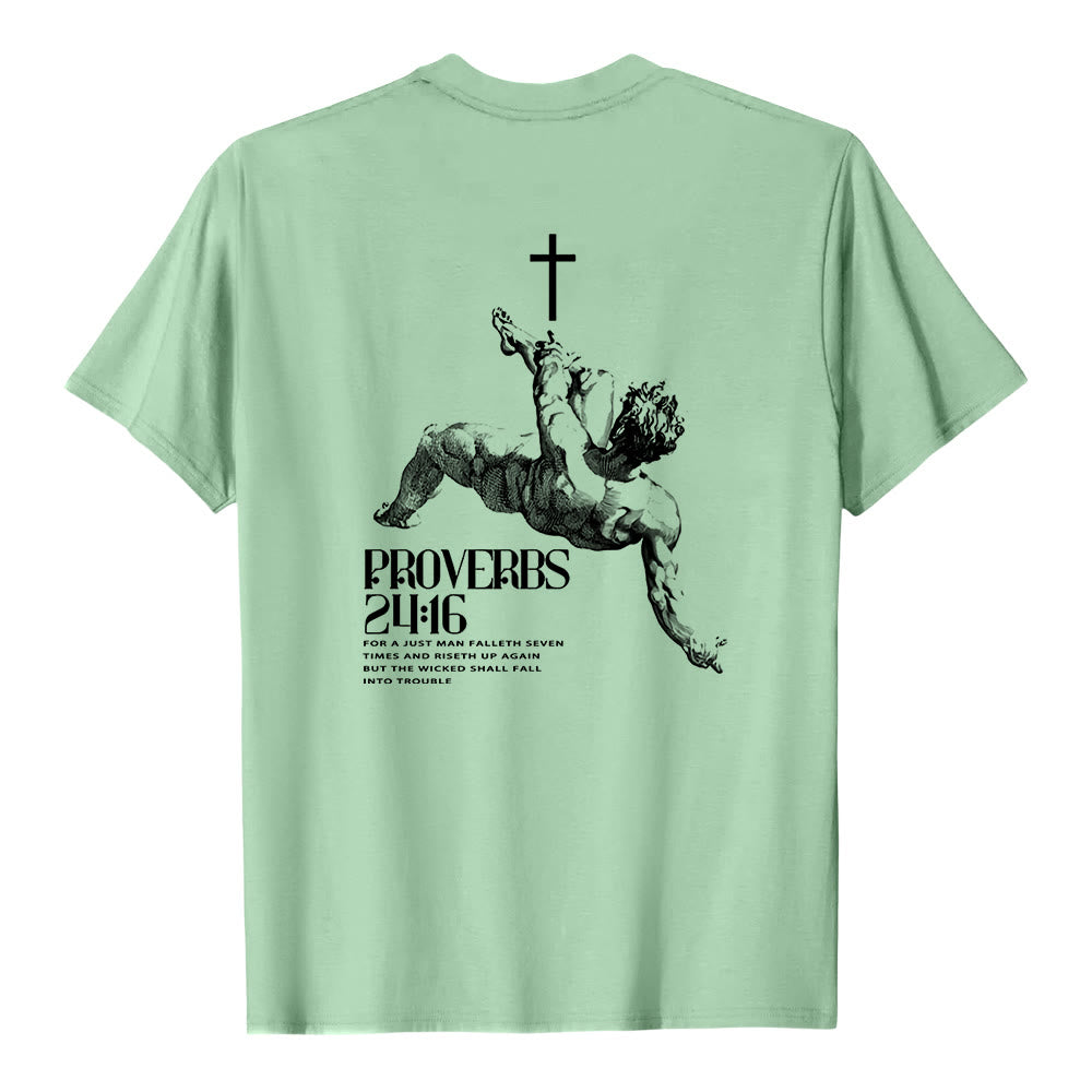 Christianartworkshop Proverbs 24:16' Christian T-Shirt - image 19