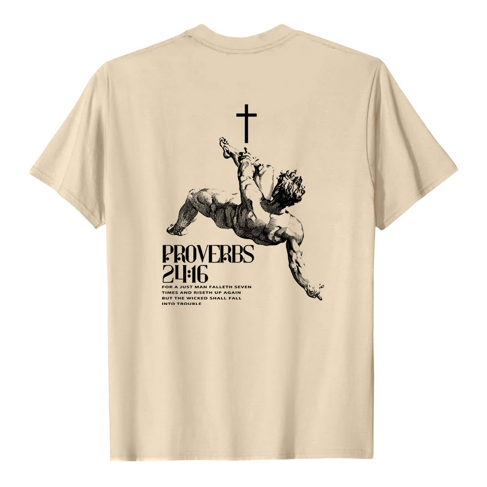 Christianartworkshop Proverbs 24:16' Christian T-Shirt - image 1