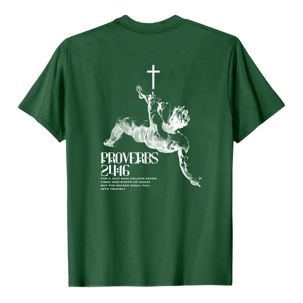 Christianartworkshop Proverbs 24:16' Christian T-Shirt - image 25