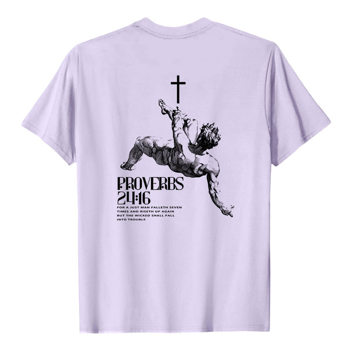 Christianartworkshop Proverbs 24:16' Christian T-Shirt - image 22