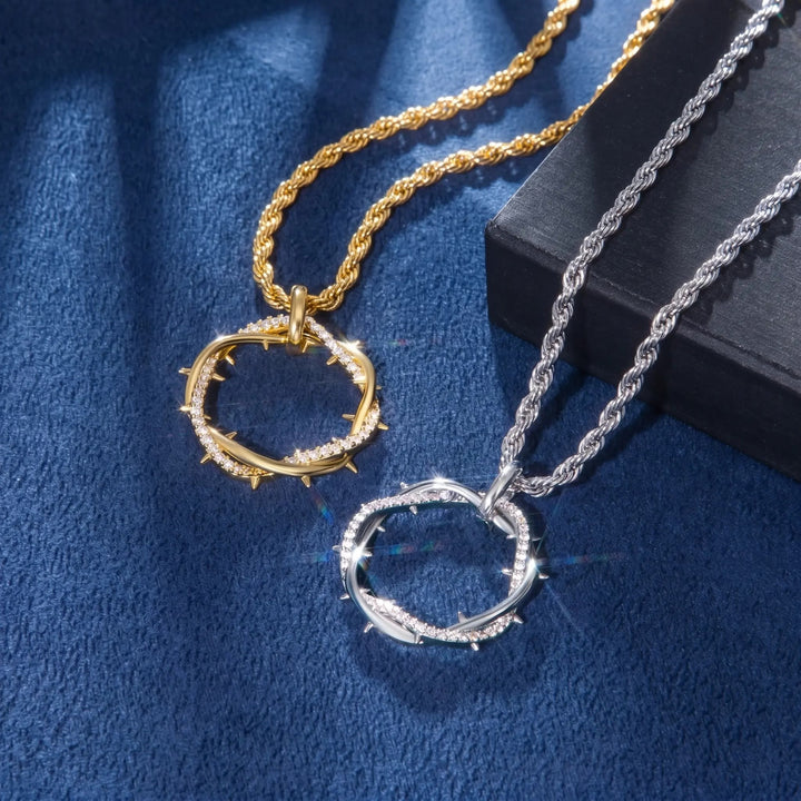 FREE Today:  Crown of Thorns Zircon Necklace: A Symbol of Christ’s Redemptive Sacrifice - image 1