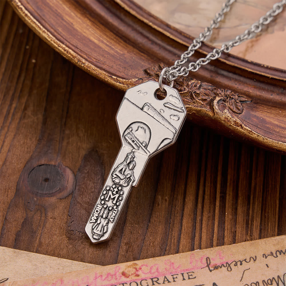 Christianartworkshop Ornate Relief St. Christopher Charm Key Necklace: Sign Of Abiding Divine Safeguard - image 4