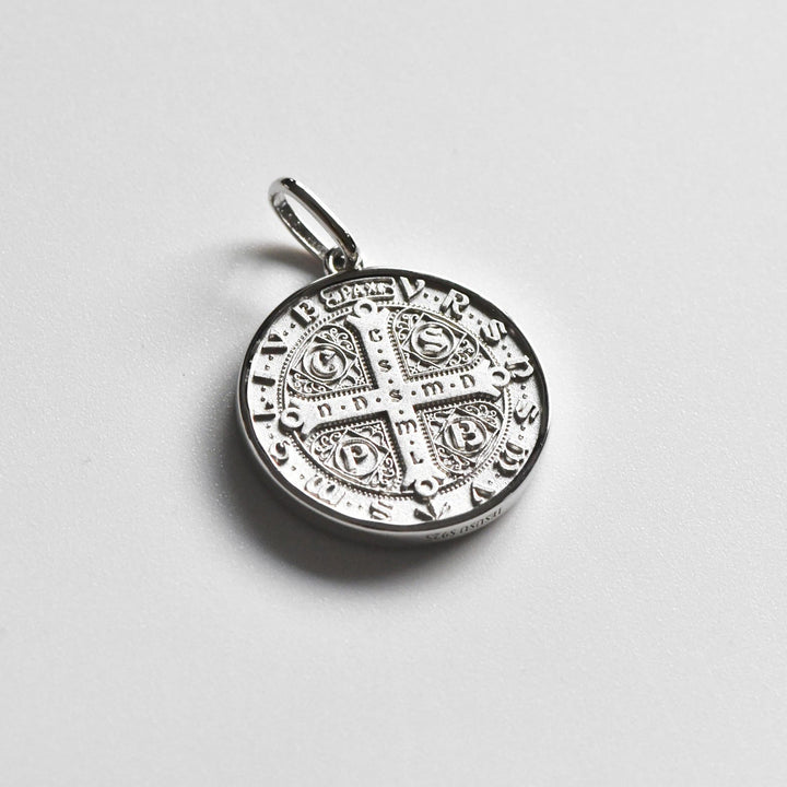 Christianartworkshop High‑Relief St. Benedict Portrait Medal Necklace: Sign Of Divine Fortification - image 5
