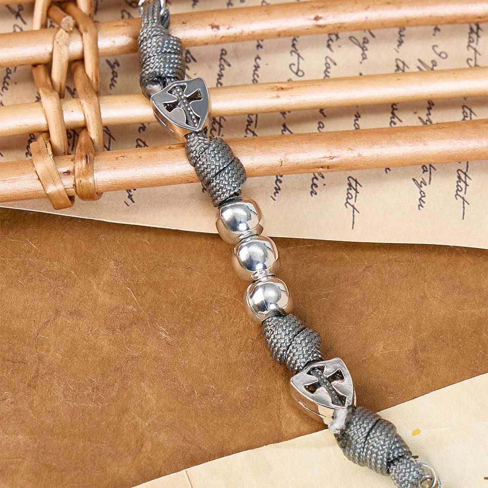 Christianartworkshop Sturdy Paracord Rosary With Sculpted Crucifix: Totem Of Abiding Divine Fortification - image 13