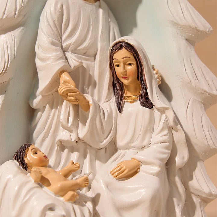 Christianartworkshop Compact Holy Family Nativity Table Figurine: Token Of Heartfelt Holiday Benevolence - image 5