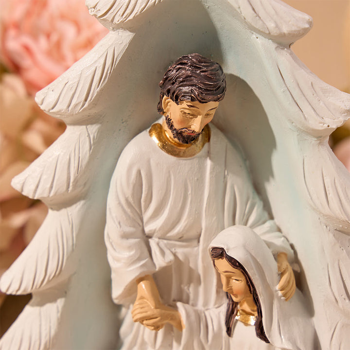 Christianartworkshop Compact Holy Family Nativity Table Figurine: Token Of Heartfelt Holiday Benevolence - image 4