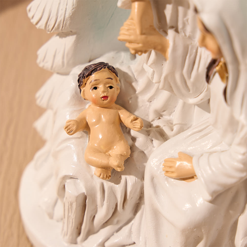 Christianartworkshop Compact Holy Family Nativity Table Figurine: Token Of Heartfelt Holiday Benevolence - image 3
