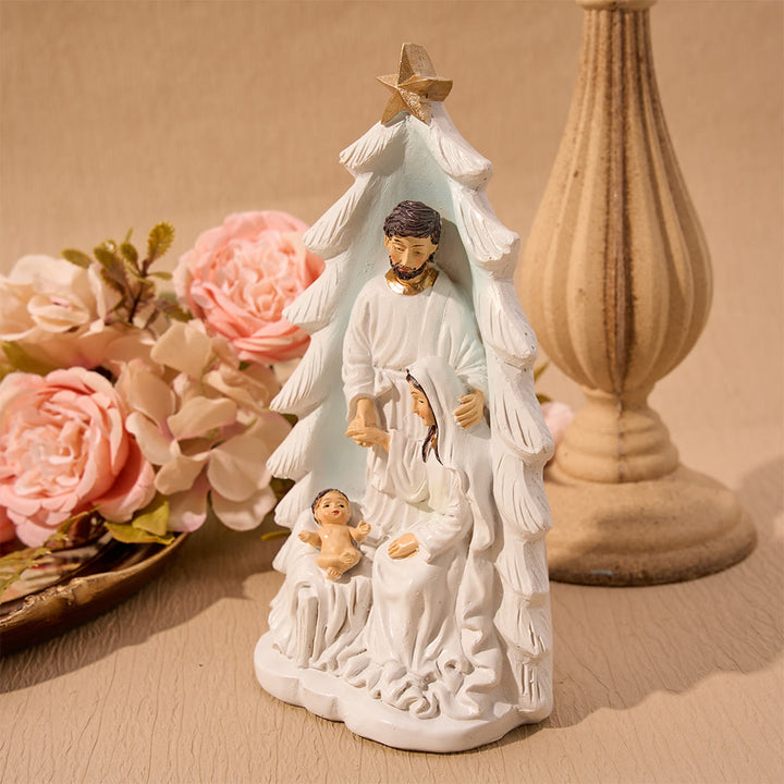 Christianartworkshop Compact Holy Family Nativity Table Figurine: Token Of Heartfelt Holiday Benevolence - image 2