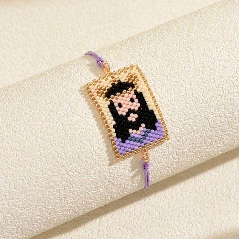 Christianartworkshop Multi-Style Holy Portrait Seed Bead Bracelet: Sign Of Tender Timeless Sacred Joy - Jesus B - image 6